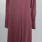 Caslon New Soft Knit Long Sleeve Side Tie Midi Dress Red Heather Size Medium Photo 12