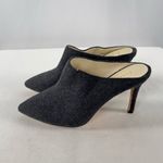 Bettye Muller Bettye‎ Muller Wool Heeled Mules in Dark Grey Size 6 Photo 3