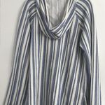 Roxy Wild and Free Hoodie in Bijou Blue Silk Stripe Size S NWT Photo 2