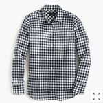 J.Crew  Women's Classic Fit Boy Gingham Button Down Shirt Photo 2