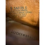 Lucky Brand  Basel Ankle Bootie Women’s 9.5 Brown Leather Heeled Boot Double Zip Photo 6