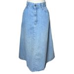 Vintage Classic Denim A Line Midi Skirt Light Wash American Profile Womens 6 8 Blue Photo 7