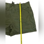 Terra & Sky  Olive Shorts with Drawstring and Marble Pocket Buttons - 2X/20W-22W Photo 5