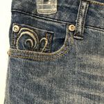 Cache Denim Metallic Embroidery Embellished Pockets Jean Pant Stretch $98 NWT Photo 6