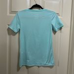 Nike Women’s short sleeve v-neck shirt teal turquoise size XS Photo 2