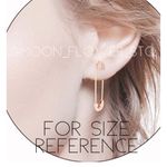 Rainbow Safety Pin Earrings Purple Photo 1