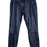 7 For All Mankind  Black Snakeskin Print Skinny Pants Sz 30 Photo 8