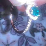 Pandora Green Sparking Heart Ring Photo 2