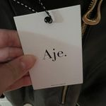 NWT Aje Vegan Leather Osa Braided Mini Dress Black sz 6 Photo 5