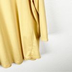 J.Jill 100% Pima Cotton Yellow 3/4 Sleeves Side Inset Tee, Size Large Photo 4
