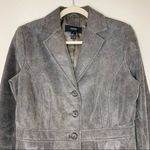 Alfani Genuine Leather Size Medium Women’s Blazer Photo 1