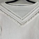 Saylor  Revolve‎ white Kellie cut out sweater size small Photo 7