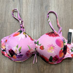 Victoria's Secret NWT Swim Set Stunning Floral Bikini Top 38D Photo 0