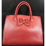 Miztique Faux Leather Handbag Red Bow READ Photo 2