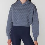 Sweaty Betty NEW Sweaty Betty Blue Sandwash Quilted Athletic Hoodie Jacket Sz XXL $164 Photo 0