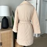 A New Day Cream Puffer Wrap Coat Photo 4
