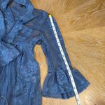 Anna Sui  Sheer Lace 3/4 Sleeve Blouse Boho Romantic Size 2 Photo 7