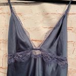 Victoria's Secret night gown lace trim L purple Photo 1