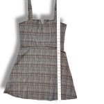 Aero Seriously Soft Size Large Black White Plaid Sleeveless Stretch Jumper Photo 7