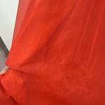 Vintage Red Ruffle Formal Dress Long Bow Gown Size Medium Photo 14