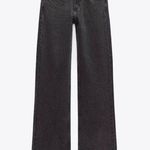 ZARA Boot Cut Jeans STRAIGHT CUT High RISE Washed Black COLLECTION 6 Womens NWOT Photo 0