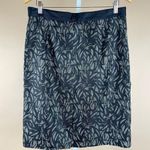 Classiques Entier Classiques 12 Entier Silk Wool Blend Elegant Foliage Print Office Pencil Skirt Photo 1