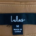 Lulus Brown High-Rise Split Hem Flare Leg Side Zip Trouser Dress Pants Size M Photo 4