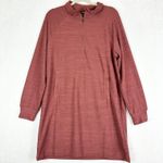 Toad Co Intermosso Zip Dress Size Large Quarter Zip Pockets Outdoor Gorpcore Pink Photo 0