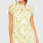 Mac Duggal  8009 Womens High Neck Ruffle Cap Sleeve Gown Dress Photo 2