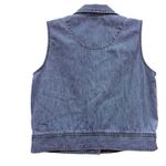 Liz Claiborne Vintage LIZWEAR Women's Denim Vest Cropped Jean 90s Retro S Photo 1