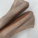 Cole Haan Shoes Size 7 Ballet Flats Taupe Silver Elastic Stretch Classic Office Photo 3