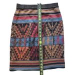 Peruvian Connection  Pima Cotton Knit Multicolor Skirt Inca Pattern Small‎ EUC Photo 4