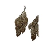 Fashion dangle earrings Gold Photo 1