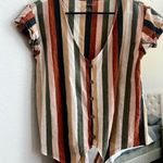 American Eagle  Outfitters Multicolor Striped Button-Down Shirt Photo 0
