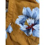 Old Navy Women's Peasant Floral Yellow Shirt Sz Large Summer Vacation Casual Photo 5