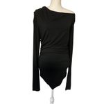 superdown  Bianca Mini Dress in Black Large New Womens Long Sleeve Jersey Photo 3