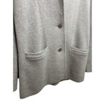 J.Crew 100% Merino Wool Cardigan Sweater Gray Button Front Blazer Jacket XXS Photo 2