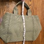 Deux Lux Anthropologie Green Woven Slouchy Large Handbag 11x18 Photo 12