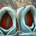 Hoka One One Bondi‎ 7 Shoes Womens Size 10.5 Blue Mesh Athletic Running Cushion Photo 4