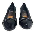 AGL Black Patent Leather Cap Toe Block Heel Pump 39.5 Size 9.5 Photo 1
