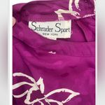 Vintage SCHRADER SPORT New York Purple Floral Dress 10 M/L Size undefined Photo 3