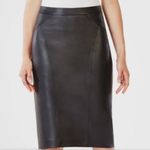 BCBGMAXAZRIA Structured Natilie Vegan Faux Leather Pencil Skirt Black Small Photo 9