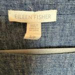 Eileen Fisher Eileen‎ Fisher Linen Dress Short Sleeve Pockets Casual Blue Size S Photo 2