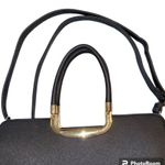 Womens Boutique Tote Bag Purse Shoulder Bag Handbag Black Handle and Crossbody Photo 1