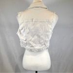Almost Famous  white denim vest jacket size medium Photo 3