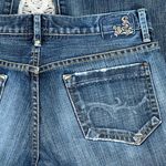 Gold & Sign Women's Boot Cut 7” Low Rise Jeans Medium Blue Passion Denim Size 28 Photo 11