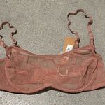 SKIMS pink mesh  logo underwire bralette Photo 0