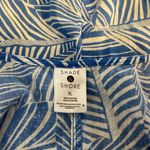 Shade & Shore  Linen Blend Tropical Print Tie Front Top Sz. XL Photo 5