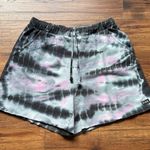 PINK - Victoria's Secret PINK Victoria’s Secret Women’s Tie Dye Campus Fleece Dad Short Size Large NWT Photo 0