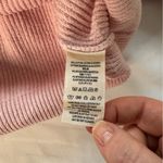 Free People  Size M Too Good Pink Knit Pullover Mock Neck Sweater Ballet Preppy Photo 7